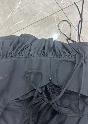 Siyah Straplez Uzun Kadın Abiye Elbise - Görsel 3