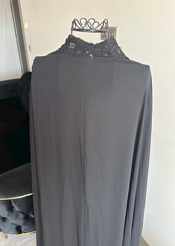 Siyah Gotik Uzun Kadın Abiye Elbise - Görsel 5