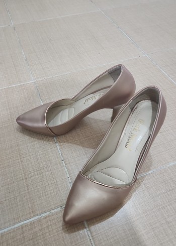 uçuk pembe Stiletto Topuklu Kadın Ayakkabı