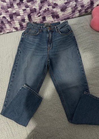 34 Beden Ltb buz rengi mom jean