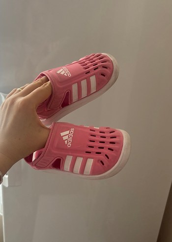 Adidas Pembe Kız Çocuk Cırt Cırtlı Terlik - Görsel 3