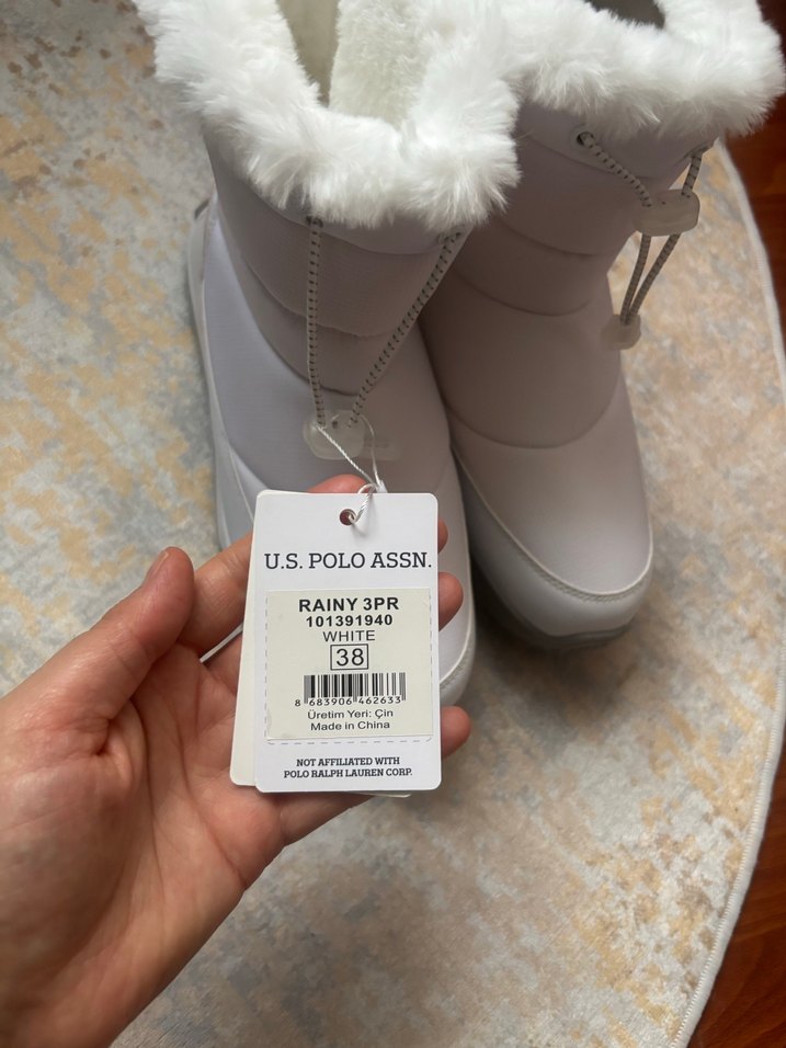 Beyaz Kürk Detaylı Kadın Dolgu Topuk Bot - Görsel 3