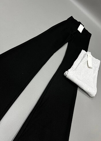 Bershka Bershka model İspanyol paça tayt pantolon