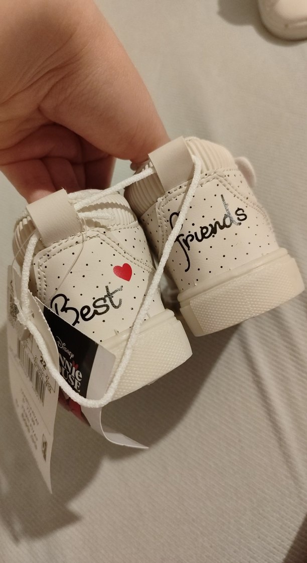 Kız Çocuk Beyaz Minnie Baskılı Spor Ayakkabı LC Waikiki - Görsel 4