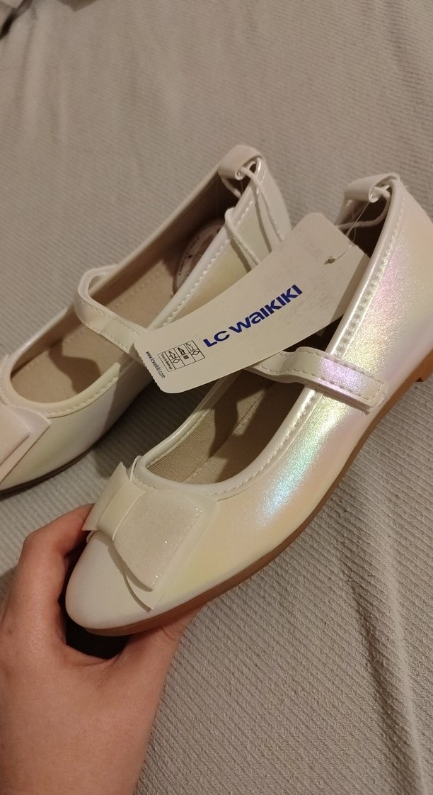 Kız Çocuk Beyaz Tokalı Babet LC Waikiki - Görsel 3