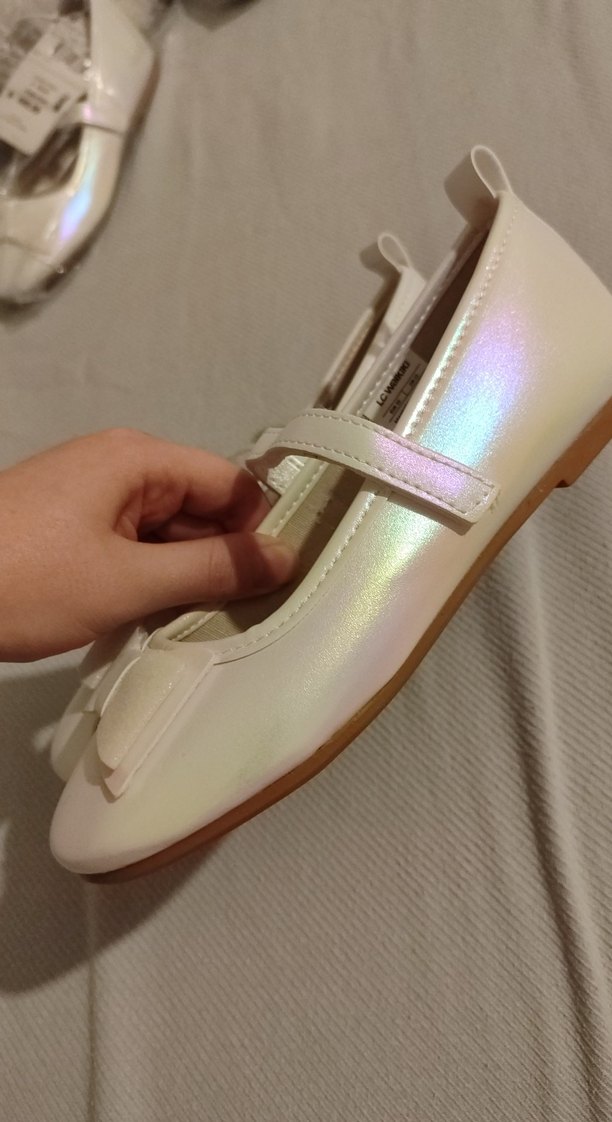 Kız Çocuk Beyaz Fiyonk Detaylı Babet LC Waikiki - Görsel 3