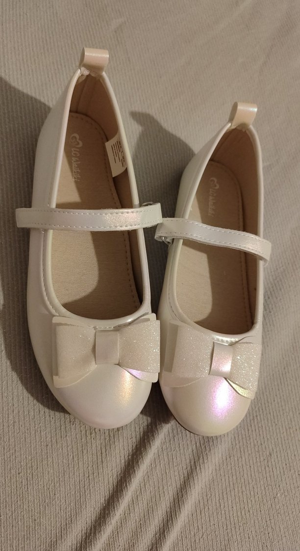 Kız Çocuk Beyaz Fiyonk Detaylı Babet LC Waikiki - Görsel 2