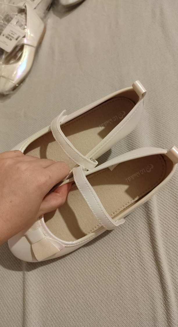 Kız Çocuk Beyaz Fiyonk Detaylı Babet LC Waikiki - Görsel 4