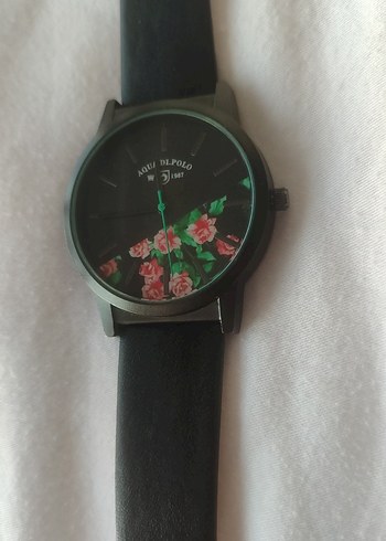 Siyah Kemerli Vintage Kadın Saati aqua di polo - Görsel 3