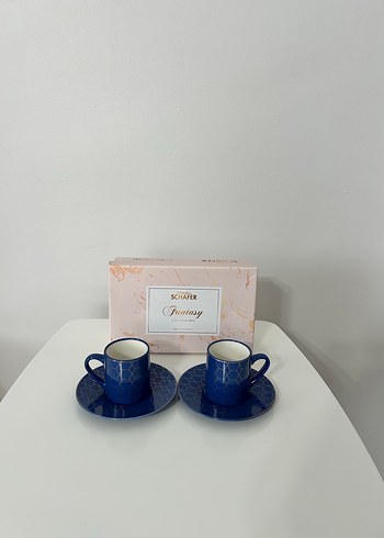 SCHAER Fantasy Koyu Mavi 2li Fincan Seti - Görsel 2