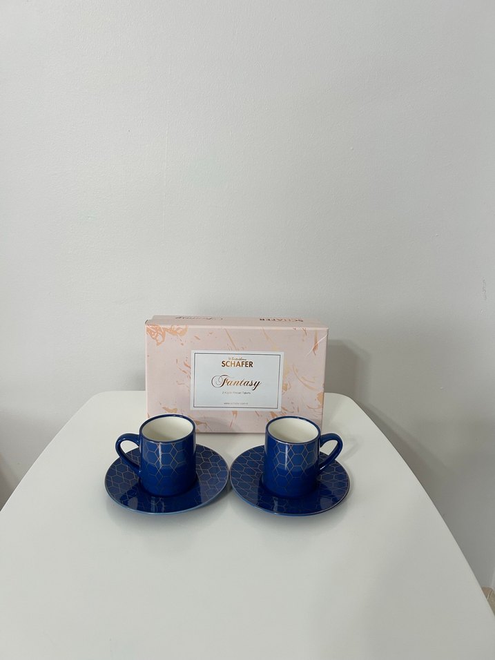 SCHAER Fantasy Koyu Mavi 2li Fincan Seti - Görsel 2
