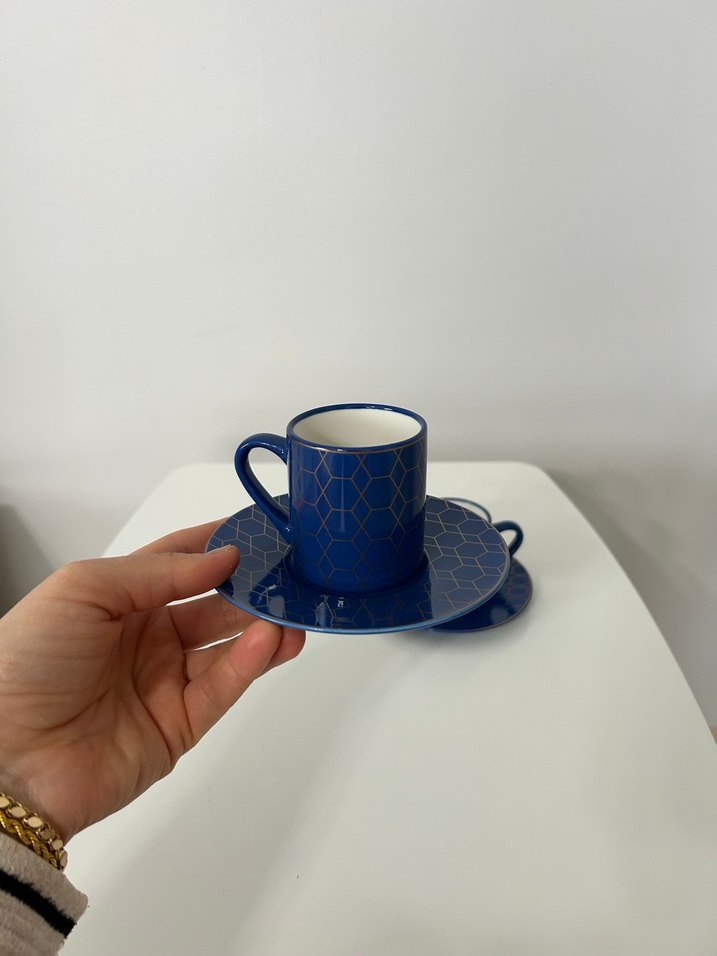 SCHAER Fantasy Koyu Mavi 2li Fincan Seti - Görsel 5