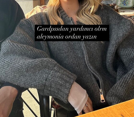 s Beden Zara viral gri fermuarlı hırka