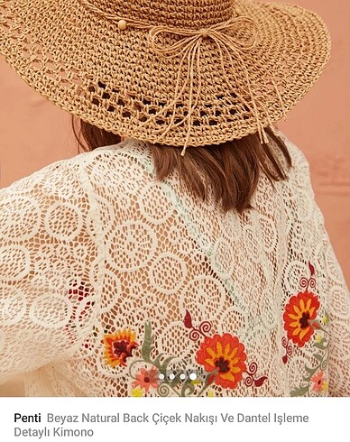 İşleme detaylı Kimono