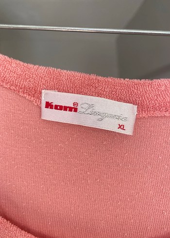 Pembe Kısa Kollu Pijama Elbise - Görsel 2