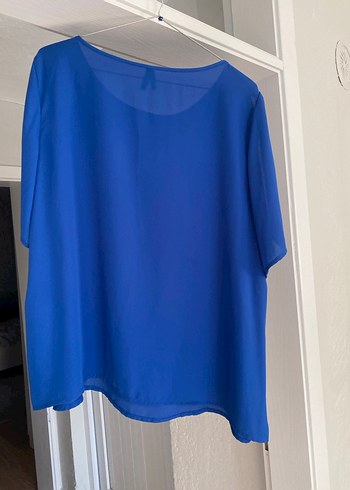 lacivert Salaş Midi Kadın Bluz - Görsel 5