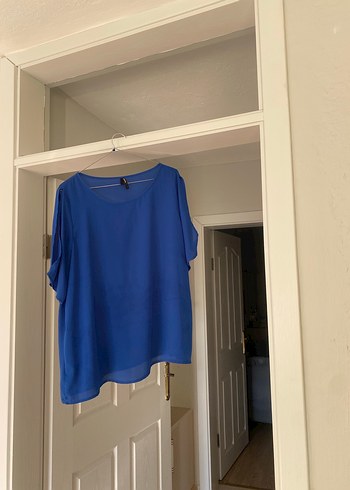 lacivert Salaş Midi Kadın Bluz - Görsel 2