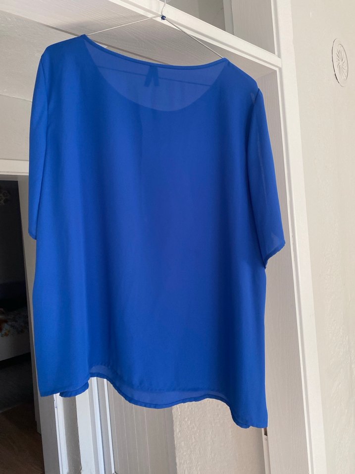 lacivert Salaş Midi Kadın Bluz - Görsel 5