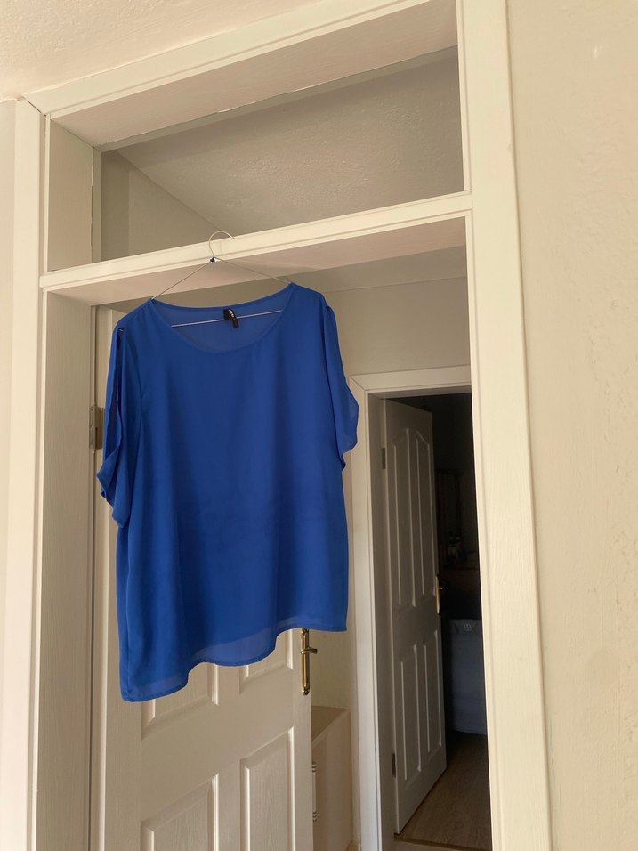 lacivert Salaş Midi Kadın Bluz - Görsel 2