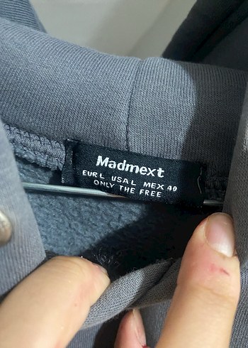 Gri Baskılı Kadın Sweatshirt - Görsel 4