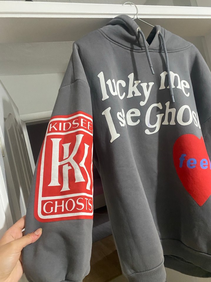 Gri Baskılı Kadın Sweatshirt - Görsel 3