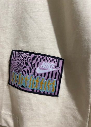 Krem Rengi Nike unisex Tişört - Görsel 2