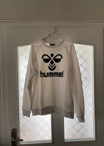 Hummel Baskılı Beyaz unisex Sweatshirt