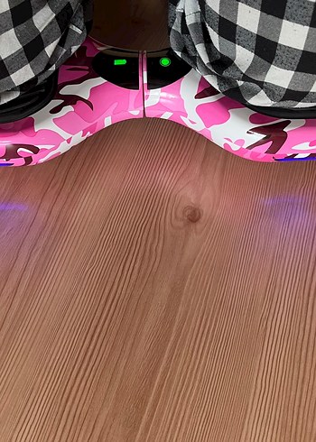 Kız Çocuk Pembe Kamuflaj Hoverboard - Görsel 2