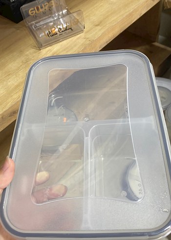 Gri Bölmeli Plastik Saklama Kabı