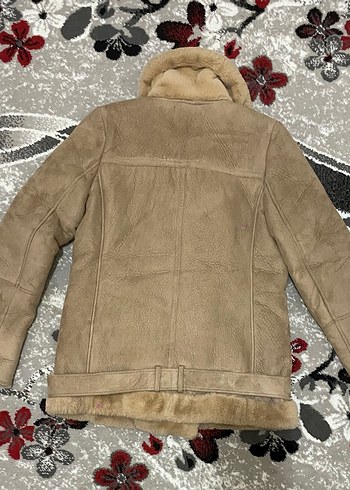 Stradivarius Kürk Detaylı Süet Kahverengi Kadın Ceket - Görsel 2