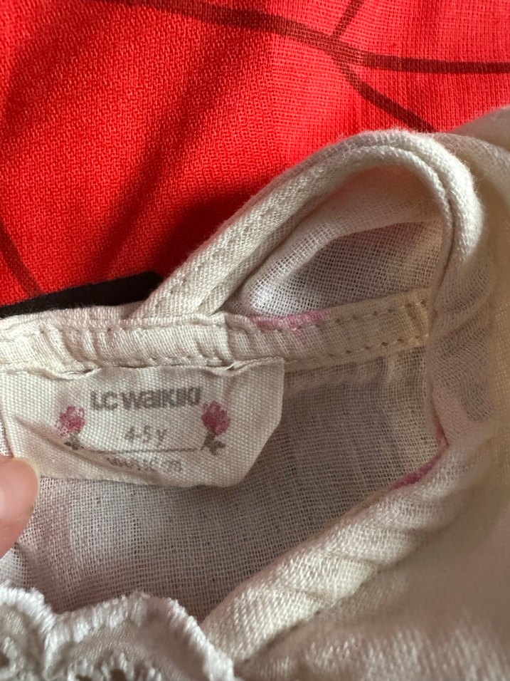 Kız Çocuk Bej  Pamuklu Elbise - Görsel 3