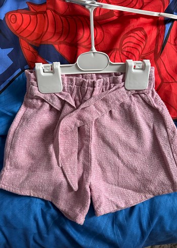 Kemerli Kız Çocuk Şort - Görsel 3