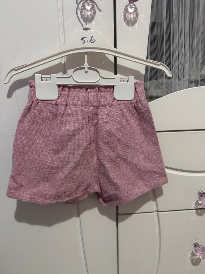 Kemerli Kız Çocuk Şort - Görsel 2