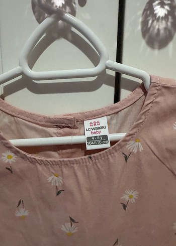 Pembe  Kolsuz Kız Elbisesi - Görsel 3