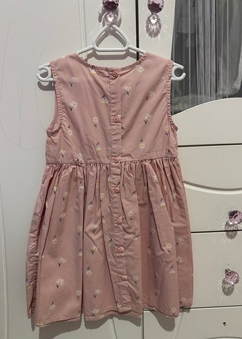 Pembe  Kolsuz Kız Elbisesi - Görsel 2