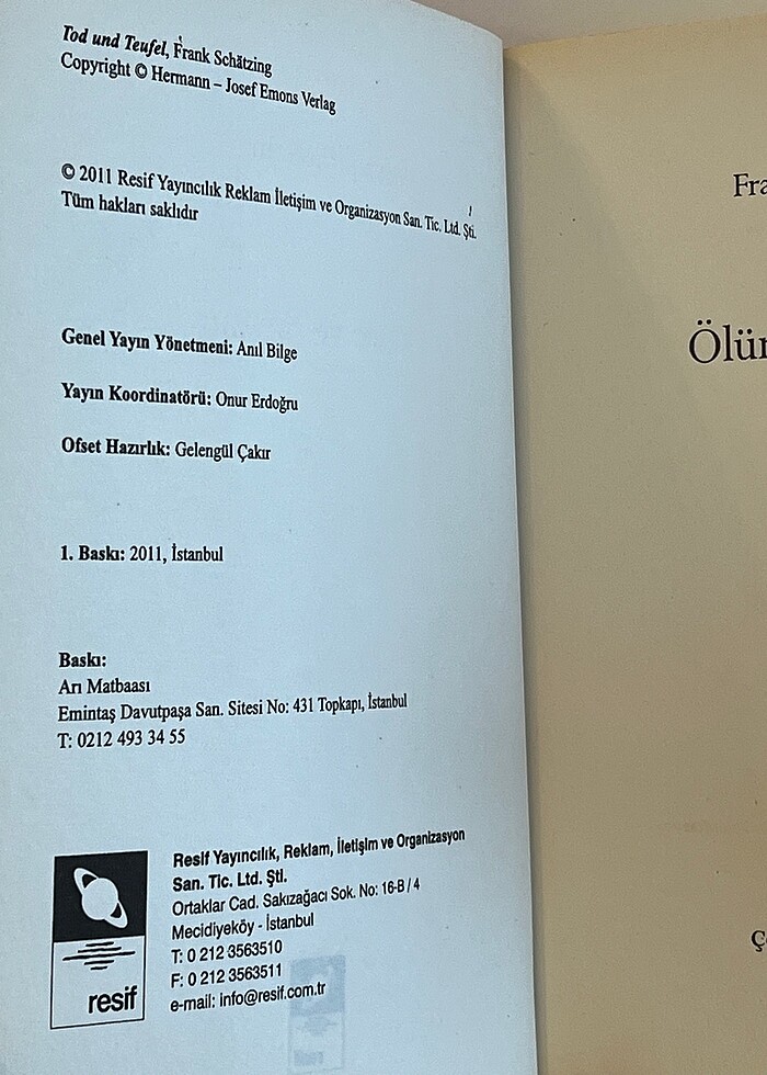 Ölüm ve Şeytan - Frank Schatzing - Görsel 3