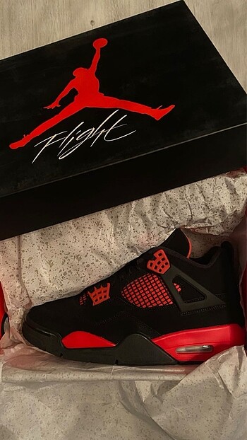 (40)Jordan 4 Thunder Red