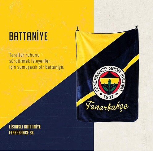 Orjinal Fenerbahçe Lisanslı Battaniye