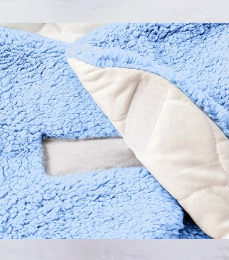 Mavi Bebek Peluş Battaniye Dış Kundak - Görsel 2