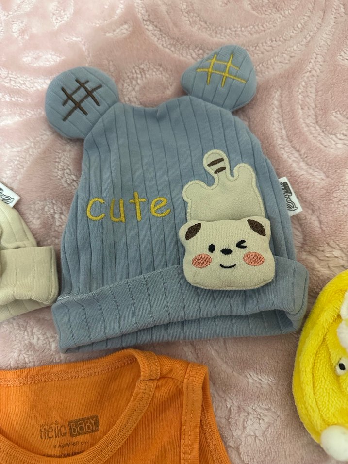 Bebek zıbın, panduf bere unisex - Görsel 3