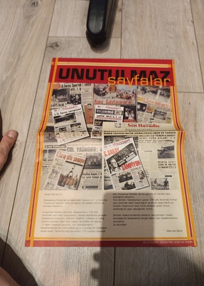 UNUTULMAZ SAYFALAR GALATASARAY DERGİSİ EKİ - Görsel 4