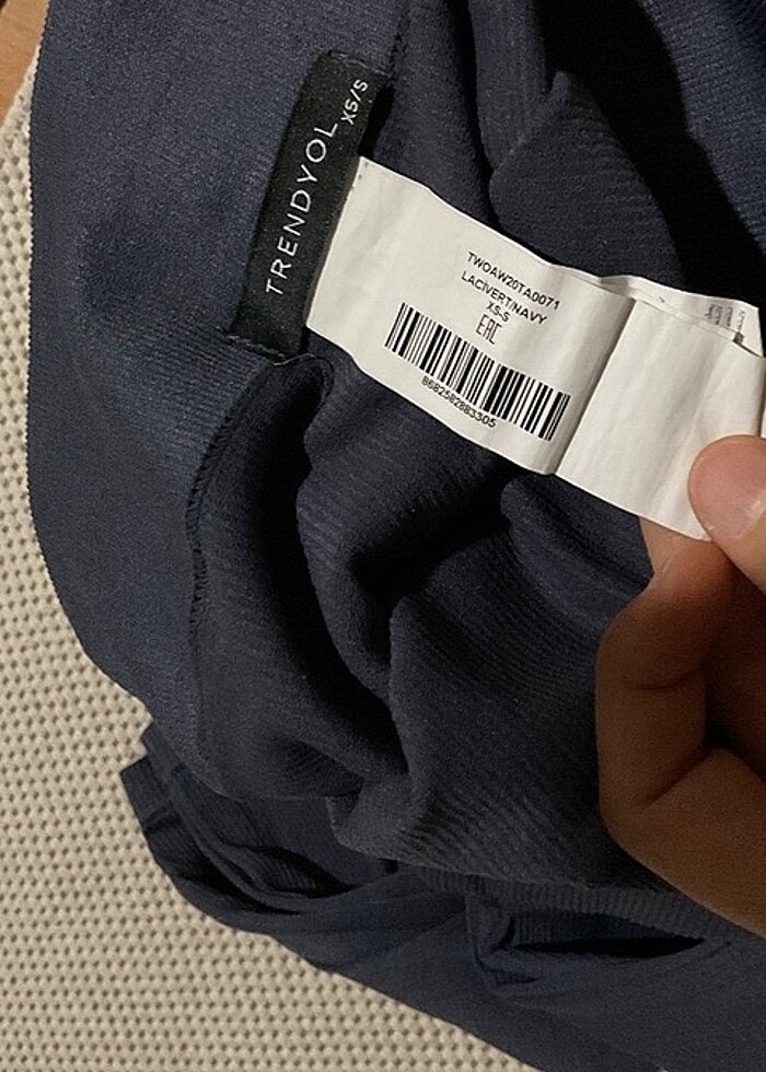 Trendyolmilla Indigo Dikişsiz Fitilli Tayt - Görsel 4