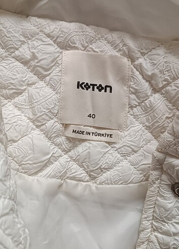 Koton Koton kapüşonlu cep ceket çıtçıtlı