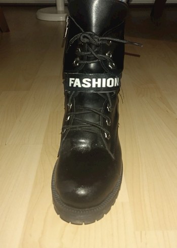 Kadın Siyah Deri Bot - Görsel 5