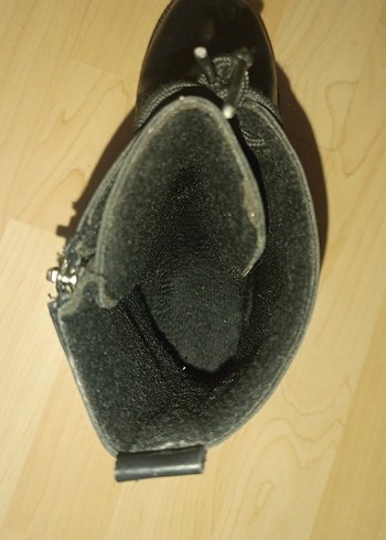 Kadın Siyah Deri Bot - Görsel 4