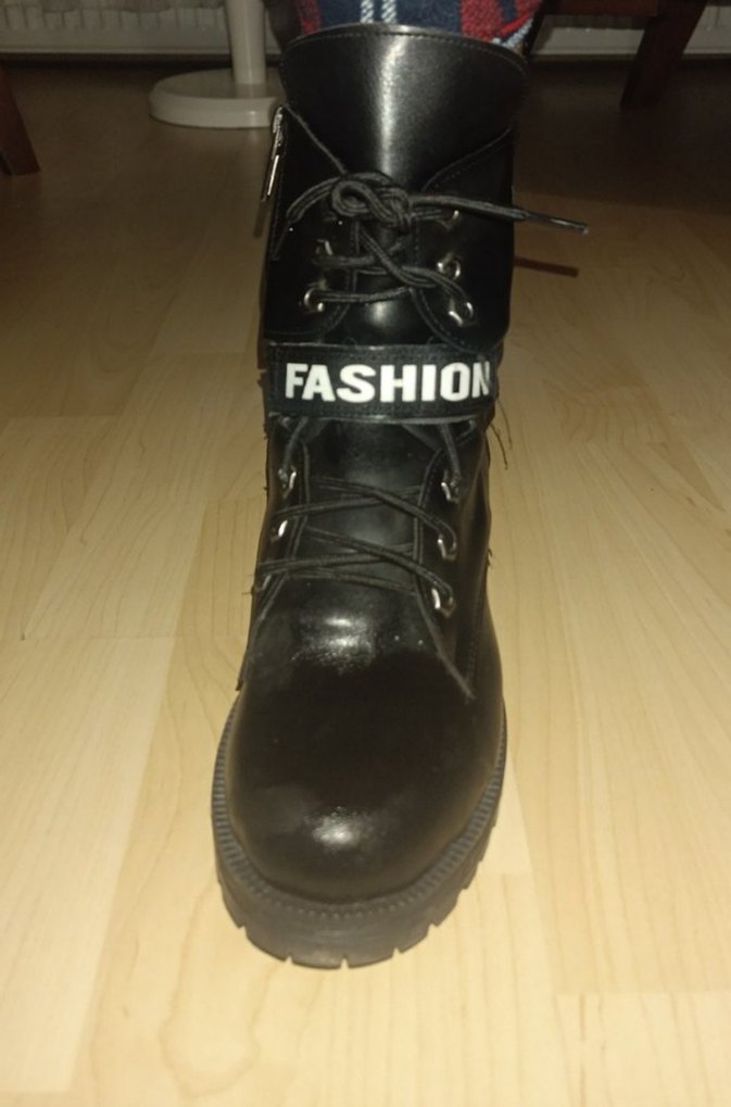 Kadın Siyah Deri Bot - Görsel 5