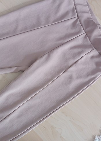 Bej Kadın Kumaş Pantolon Midi Boy - Görsel 3