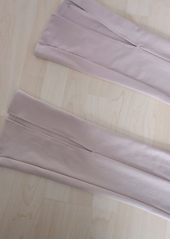 Bej Kadın Kumaş Pantolon Midi Boy - Görsel 2