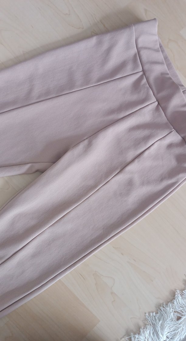 Bej Kadın Kumaş Pantolon Midi Boy - Görsel 3