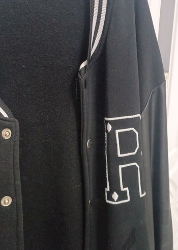 Siyah Deri Düğmeli Uzun Kollu Ceket - Görsel 3